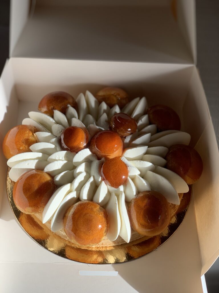 st honore choux crème chiboust et caramel