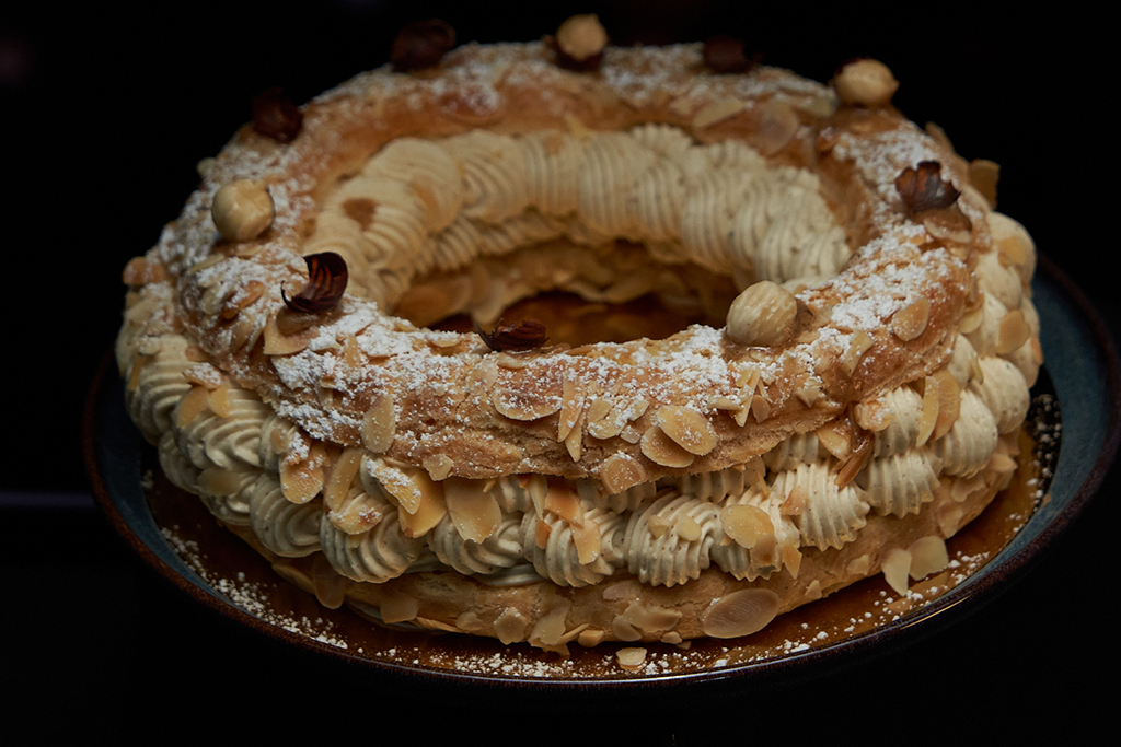 Paris-Brest Okaindy à la crème pralinée et pâte à choux