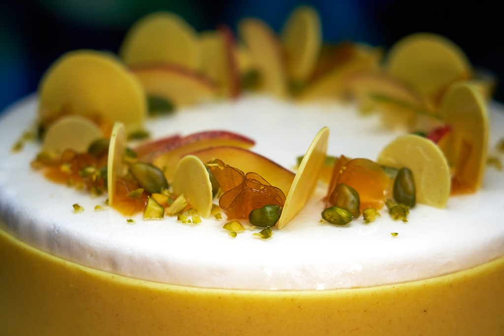 soleil d'hiver et sa mousse coco et son coeur mangue-passion