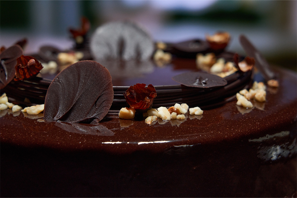 Mousse chocolat sur biscuit moelleux chocolat