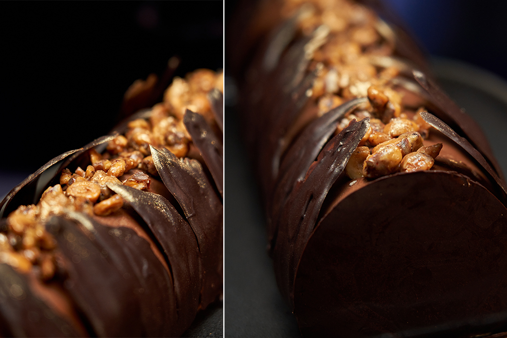 Montage de 2 vues de l'écorce fondante